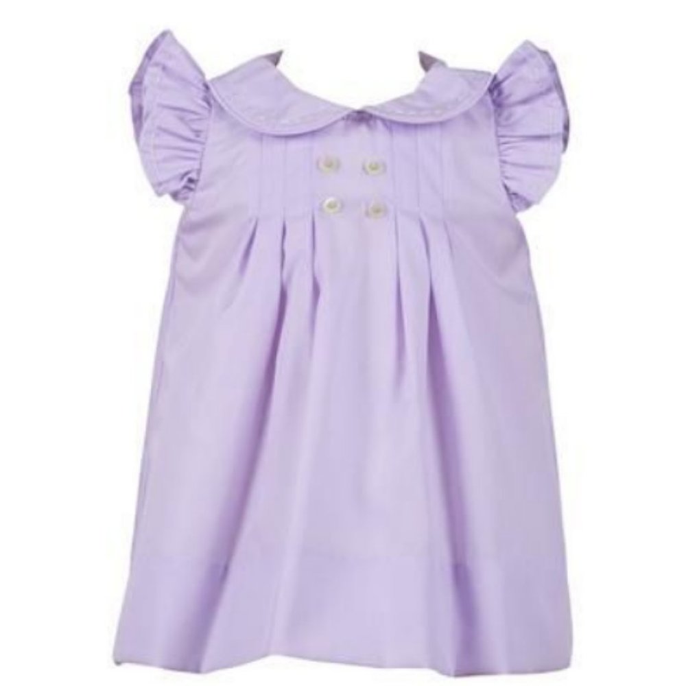 The Proper Peony Lavender Pleat Dress 4T.